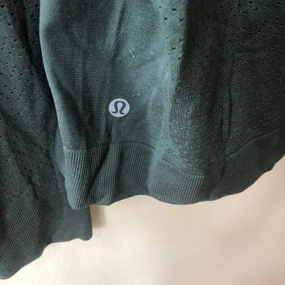 Lululemon Breeze By Long Sleeve Top Barracks Green